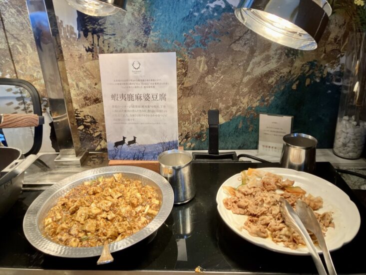 本格中華（麻婆豆腐・イカの湯引き）
